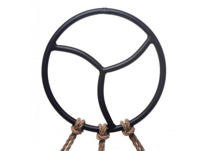 Black Line - Shibari Bondage Suspension Ring - Zwart-Laced-up.nl