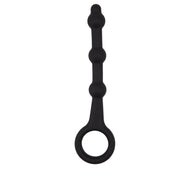Black Mont - Pleasure Piston - Anaal Snoer met Trekring - Zwart-laced-up.nl