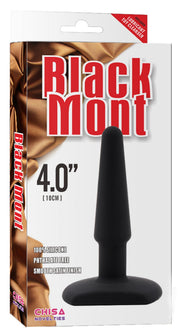 Black Mont - Plug anal en silicone - 11 x 2,3 cm - Noir-Laced-up.nl