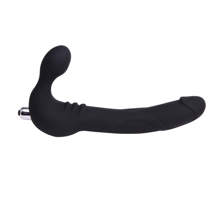 Black Mont - Strap On Cavalier - Strap On Vibrator - Zwart-Erotiekvoordeel.nl