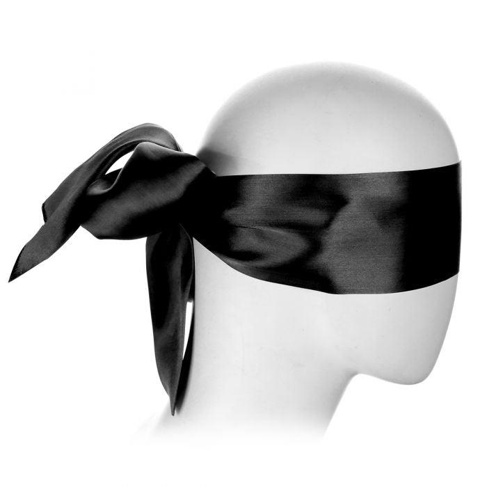 Blinddoek Van Zwart Satijn-Laced-up.nl