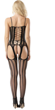 Body Pleasure - Catsuit - Erotic Eclipse - Zwart - One Size-Laced-up.nl