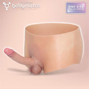 Bodymatch - Blayke - Bodysuit with Integrated Silicone Penis - One Size - Light Skin Tone - Laced-up.nl