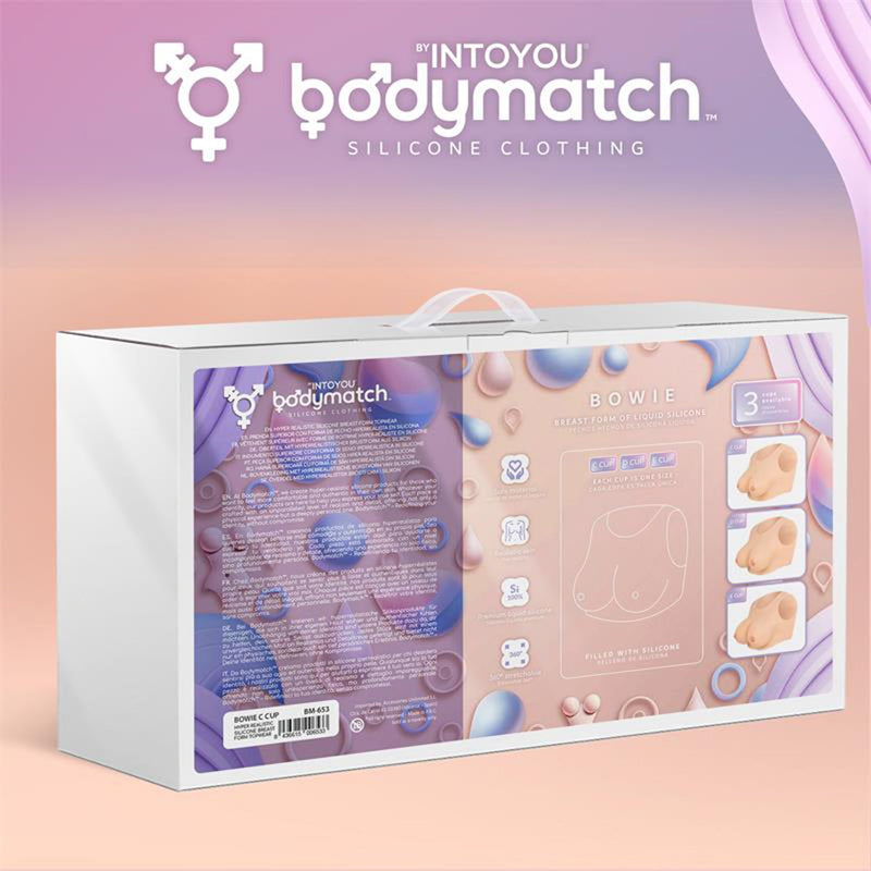 Bodymatch - Bowie - Realistische Siliconen Borstprothese - Lichte Huidskleur-Erotiekvoordeel.nl