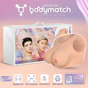 Bodymatch - Bowie - Realistische Siliconen Borstprothese - Lichte Huidskleur-Erotiekvoordeel.nl