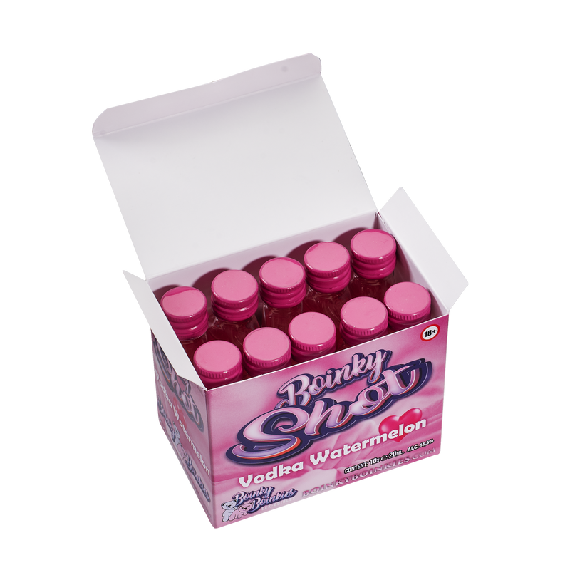 Boinky - Boinky Shots Vodka Watermeloen - 14,5% vol.- 10x 20 ml-Erotiekvoordeel.nl