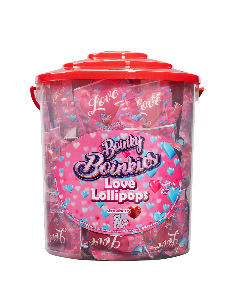 Boinky - Lustopwekkende Lolly's - Pink Bucket - 100 stuks-Erotiekvoordeel.nl