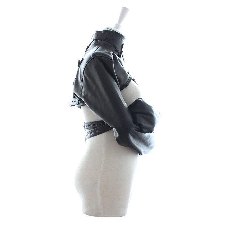 Bondage Body Bag/Restraint Suit Nylon and PU Leather - Size S/M - Laced-up.nl