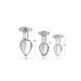 Booty Sparks - Pink Gem Glazen Buttplug Met Siersteen - Roze - Drie maten-Laced-up.nl