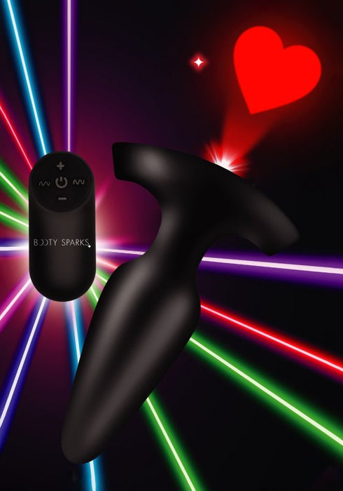 BootySparks - Heart Laser - Buttplug met Laser Projectie-Laced-up.nl