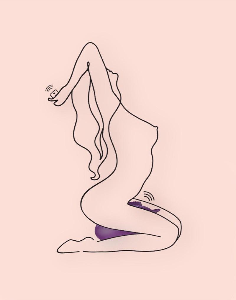Bouncy Bliss - Classic - Zit-vibrator - Hands-free Vibrator - Vibrator-kussen - Paars-Laced-up.nl