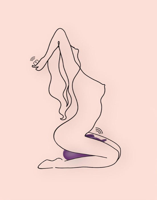 Bouncy Bliss - Flow - Zit-vibrator - Hands-free Vibrator - Vibrator-kussen - Paars-Laced-up.nl