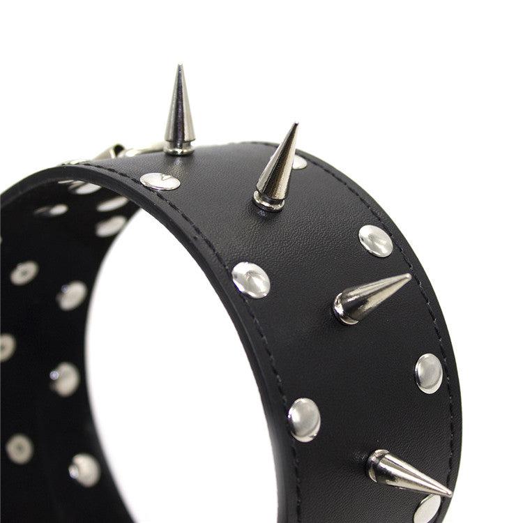 Brede collar Met spikes-Laced-up.nl