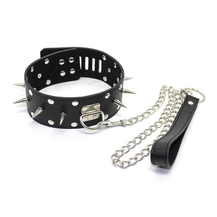 Brede collar Met spikes-Laced-up.nl