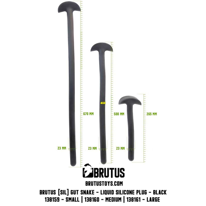 Brutus - Anaal Kralen - Anaal Plug - Gut Snake - Liquid Silicone Plug M-Laced-up.nl