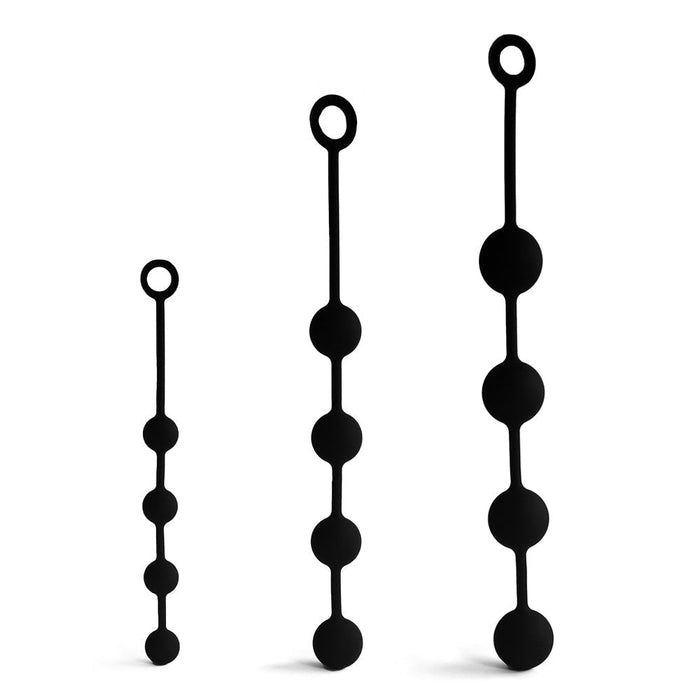 Brutus - Anaal Kralen - Vagina Kralen - Siliconen Anale Ballen - PEARLS Silicone String of Pearls - 3 maten-Laced-up.nl