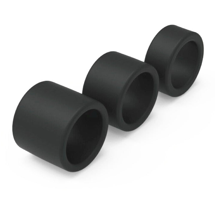 Brutus - Ball Stretcher - Squeezer Liquid Silicone Ball Tugger - Zwart - 3 maten-Laced-up.nl
