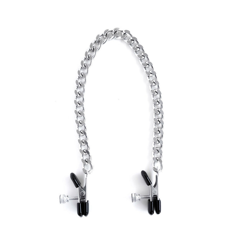 Brutus - Basic - Tepelklemmen Met Ketting - Zilver-Laced-up.nl