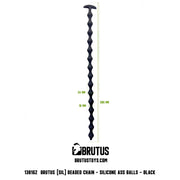 Brutus - Beaded Chain - Anaalketting - Anaal Kralen - Siliconen - Zwart-Laced-up.nl