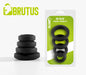 Brutus - Big Bulge - Siliconen Cockring Set met 4 verschillende maten - HyperSoft Silicone Cockring Set-Laced-up.nl