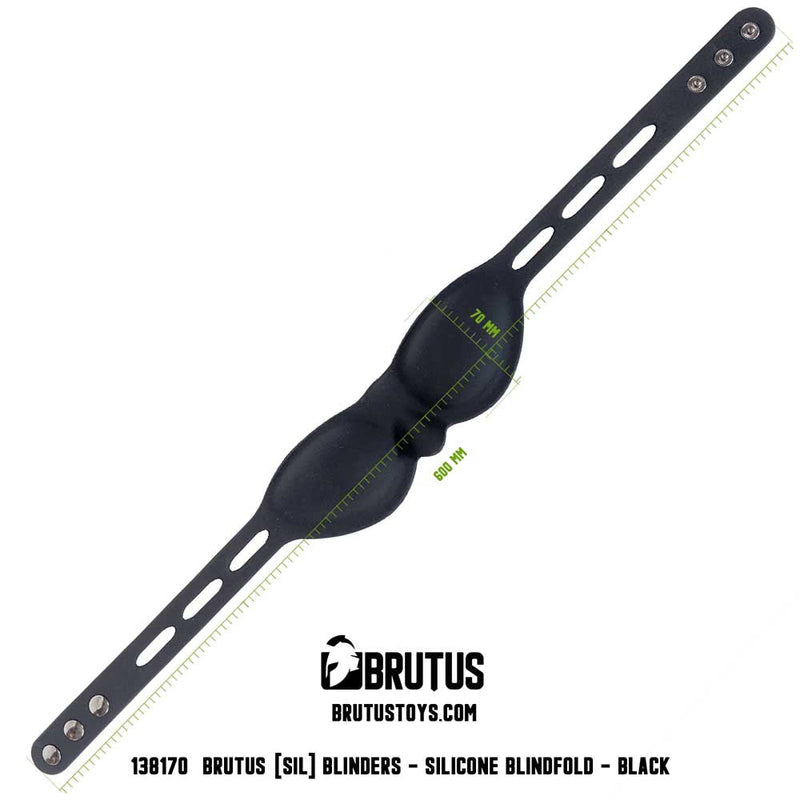 Brutus - Blinders - Siliconen Blinddoek - Zwart-Laced-up.nl