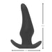 Brutus - Bum Buddy - Hercules - Anaal Dildo - Anker Buttplug - Siliconen - Zwart - 4 maten-Laced-up.nl