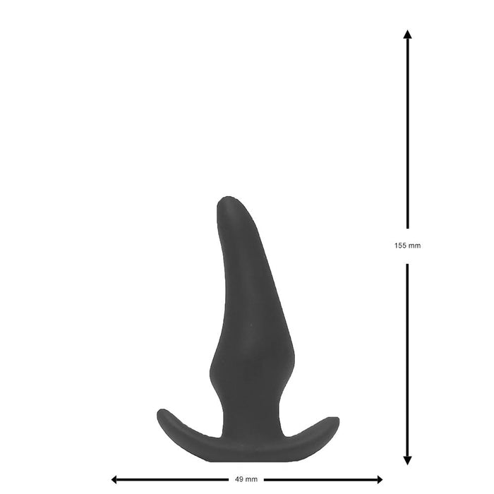 Brutus - Bum Buddy - Hercules - Anaal Dildo - Anker Buttplug - Siliconen - Zwart - 4 maten-Laced-up.nl