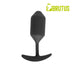 Brutus - Buttplug - Anker Buttplug van Siliconen - Zwart - Weighted Butt Diamond - 3 maten-Laced-up.nl