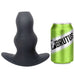 Brutus - Buttplug - Holle Buttplug - Ergo Bum - Silicone Tunnel Plug - Zwart - 3 maten-Laced-up.nl