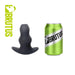 Brutus - Buttplug - Holle Buttplug - Ergo Bum - Silicone Tunnel Plug - Zwart - 3 maten-Laced-up.nl