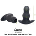 Brutus - Buttplug - Holle Buttplug - Ergo Bum - Silicone Tunnel Plug - Zwart - 3 maten-Laced-up.nl