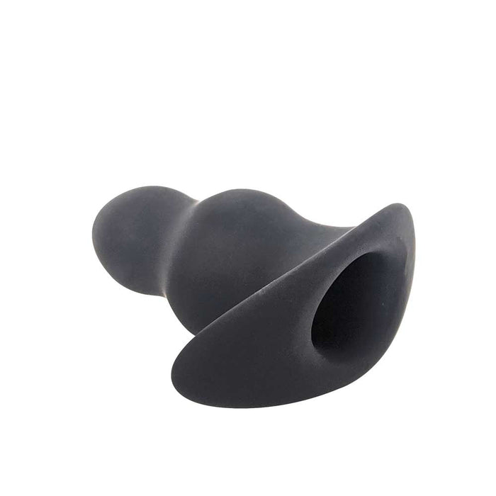 Brutus - Buttplug - Holle Buttplug - Ergo Bum - Silicone Tunnel Plug - Zwart - 3 maten-Laced-up.nl