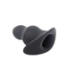Brutus - Buttplug - Holle Buttplug - Ergo Bum - Silicone Tunnel Plug - Zwart - 3 maten-Laced-up.nl