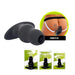 Brutus - Buttplug - Holle Buttplug - Ergo Bum - Silicone Tunnel Plug - Zwart - 3 maten-Laced-up.nl