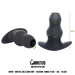 Brutus - Buttplug - Holle Buttplug - Ergo Bum - Silicone Tunnel Plug - Zwart - 3 maten-Laced-up.nl
