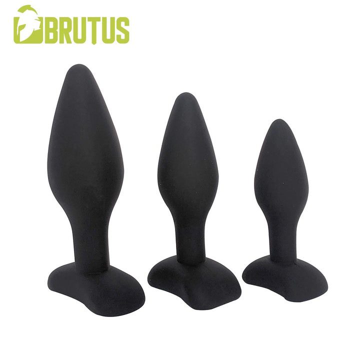Brutus - Buttplug Set - Siliconen Anaal Pluggen - 3 stuks - Ass Plug Training Kit 3 Pcs.-Laced-up.nl