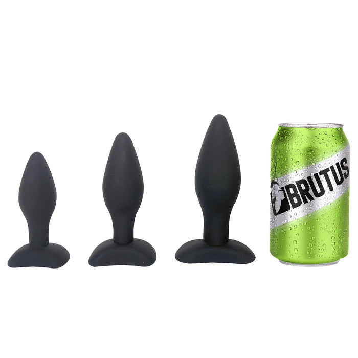Brutus - Buttplug Set - Siliconen Anaal Pluggen - 3 stuks - Ass Plug Training Kit 3 Pcs.-Laced-up.nl