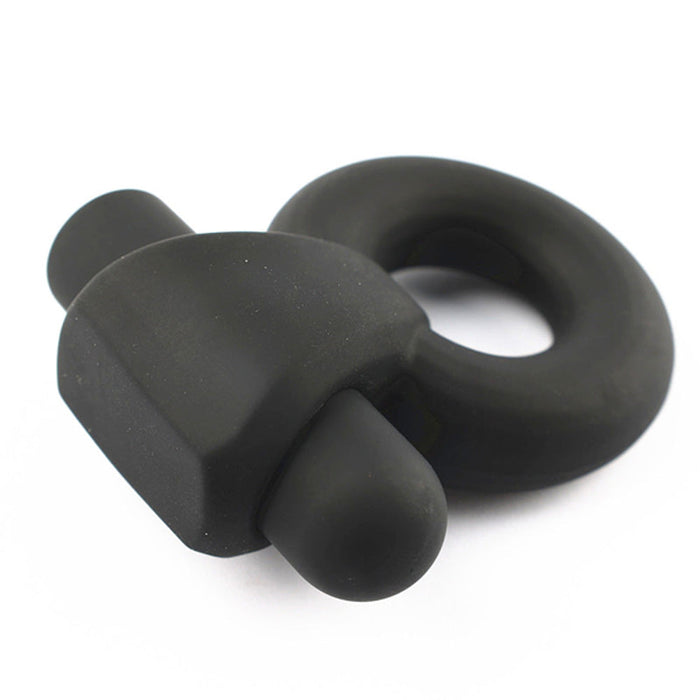 Brutus - Buzzer - Oplaadbare Vibrerende Siliconen Cockring - Zwart-Laced-up.nl