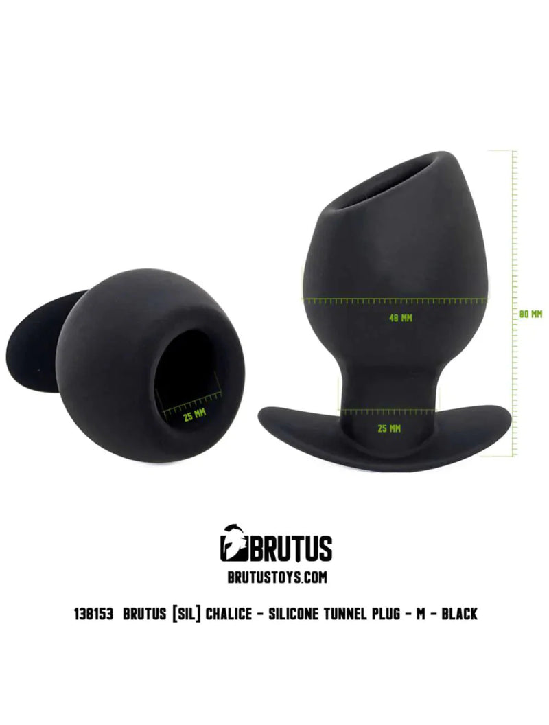 Brutus - Chalice - Siliconen Tunnel Buttplug - 3 maten-Laced-up.nl