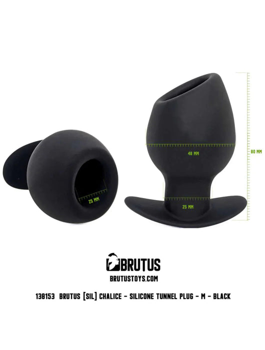 Brutus - Chalice - Siliconen Tunnel Buttplug - 3 maten-Laced-up.nl