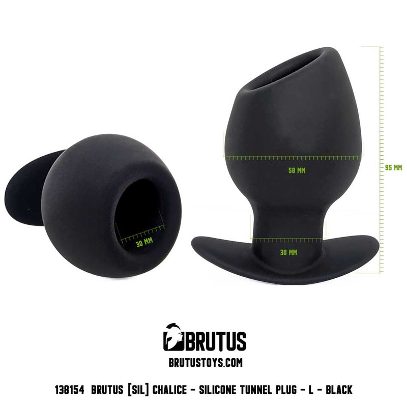Brutus - Chalice - Siliconen Tunnel Buttplug - 3 maten-Laced-up.nl
