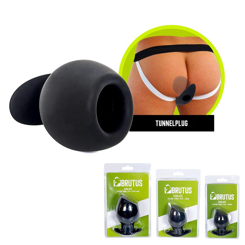 Brutus - Chalice - Siliconen Tunnel Buttplug - 3 maten-Laced-up.nl