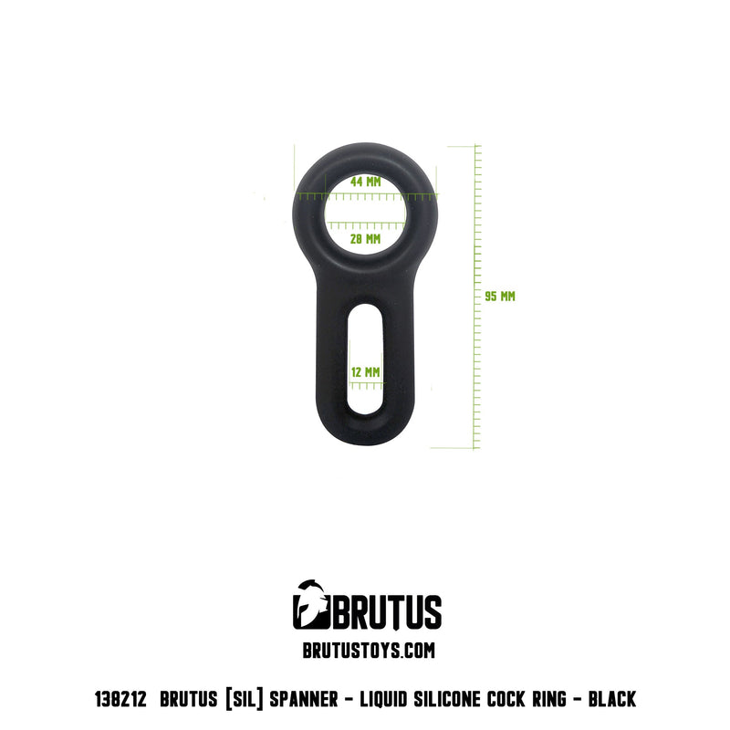 Brutus - Cockring - Siliconen Cockring - Spanner - Liquid Silicone Cock Ring-Laced-up.nl