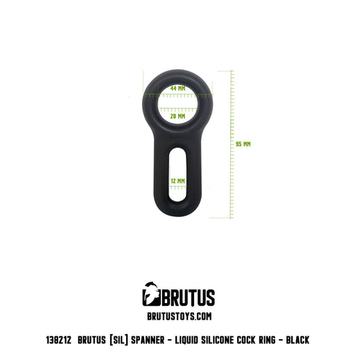 Brutus - Cockring - Siliconen Cockring - Spanner - Liquid Silicone Cock Ring-Laced-up.nl