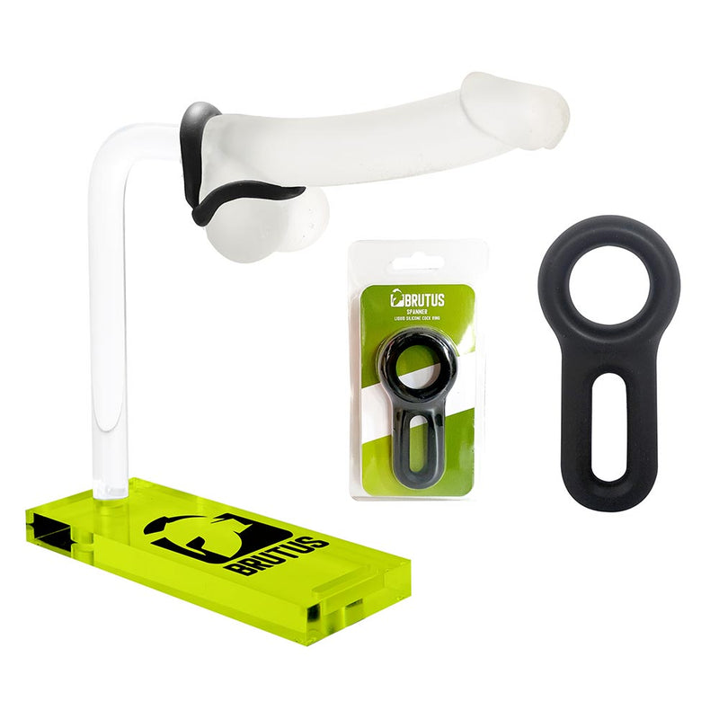 Brutus - Cockring - Siliconen Cockring - Spanner - Liquid Silicone Cock Ring-Laced-up.nl