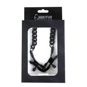 Brutus – Crocodile – Verstellbare Nippelklemmen aus Metall – Schwarz – Laced-up.nl