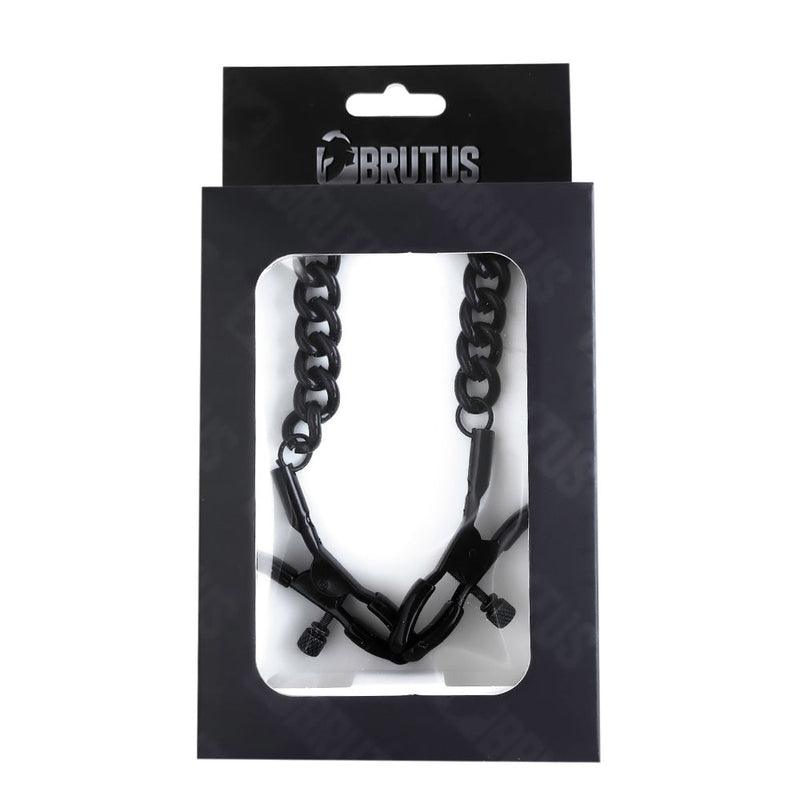 Brutus – Crocodile – Verstellbare Nippelklemmen aus Metall – Schwarz – Laced-up.nl
