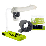 Brutus - Cruncher - Afsluitbare Siliconen Ball Stretcher - Met Spijkers - Silicone Lockable Spiked Ball Stretcher-Laced-up.nl