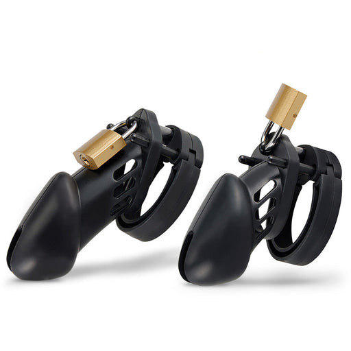 Brutus - Denial - Soft Silicone Penis Cage - Chastity Cage - Black - Laced-up.nl
