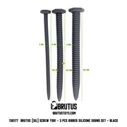 Brutus - Dilator - Siliconen Sound Set - Screw You! - Ribbed Silicone Sound Set 3 Pcs.-Laced-up.nl